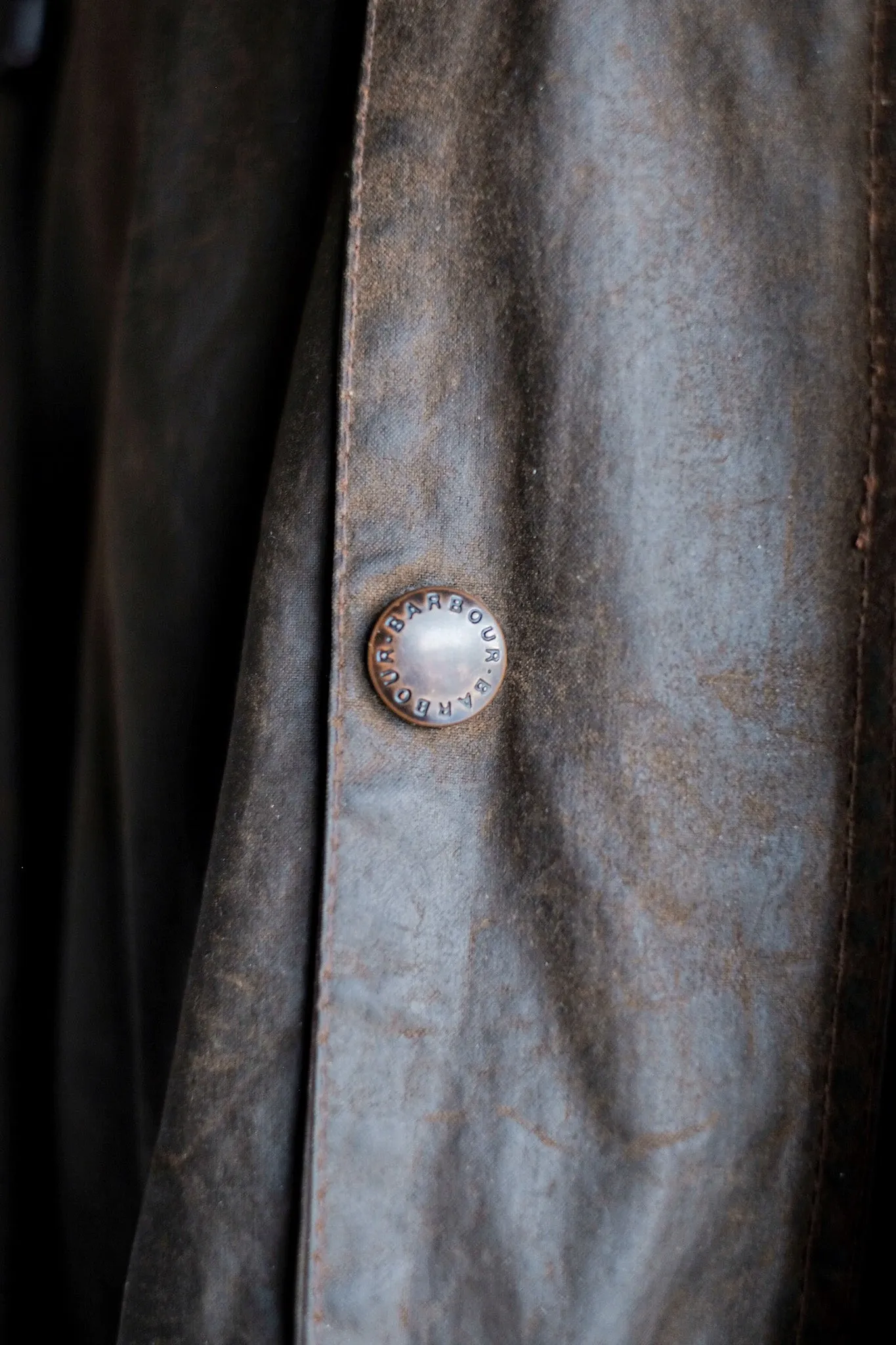【~80's】Vintage Barbour "SOLWAY ZIPPER" With Hood 2 Crest Size.40