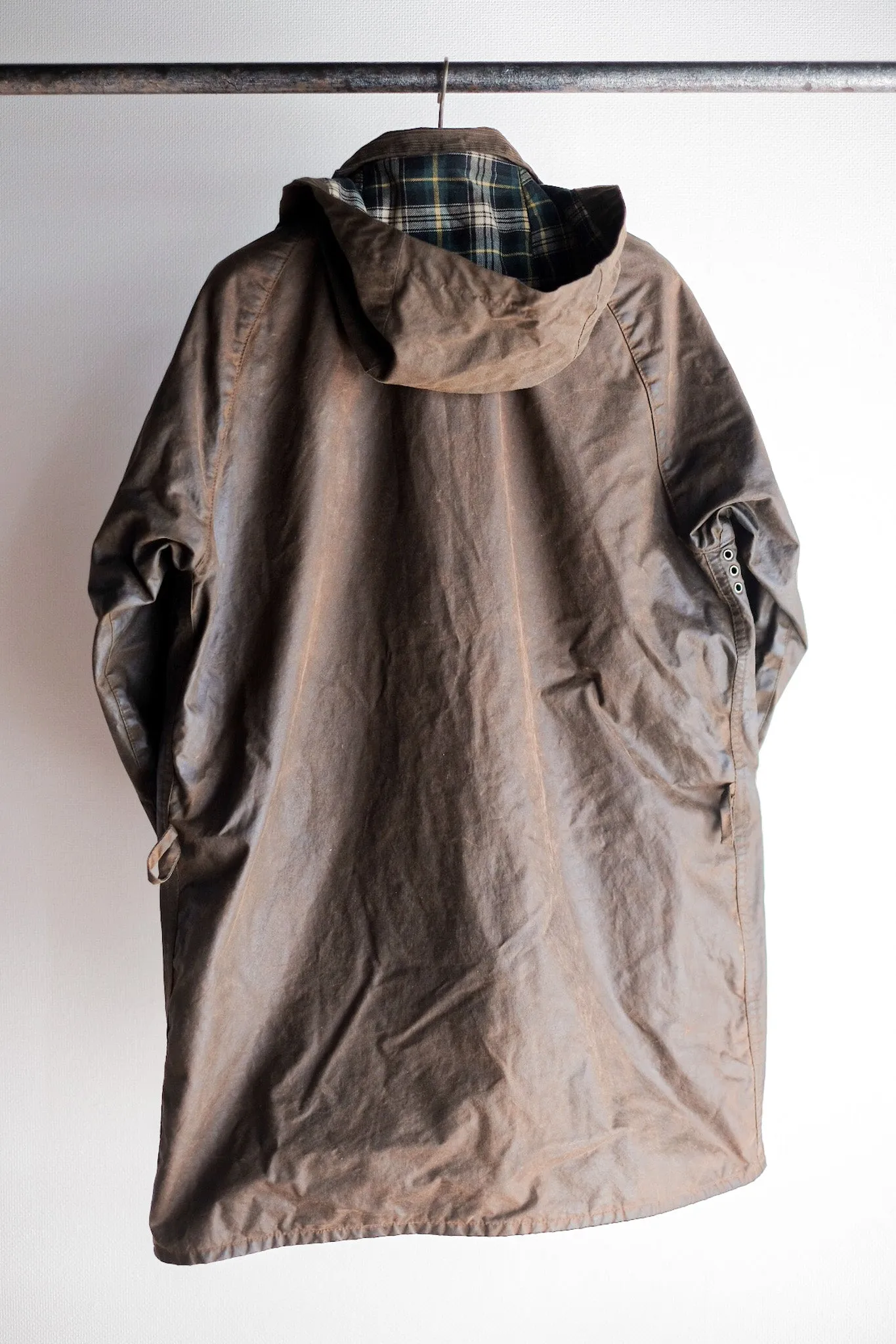 【~80's】Vintage Barbour "SOLWAY ZIPPER" With Hood 2 Crest Size.40