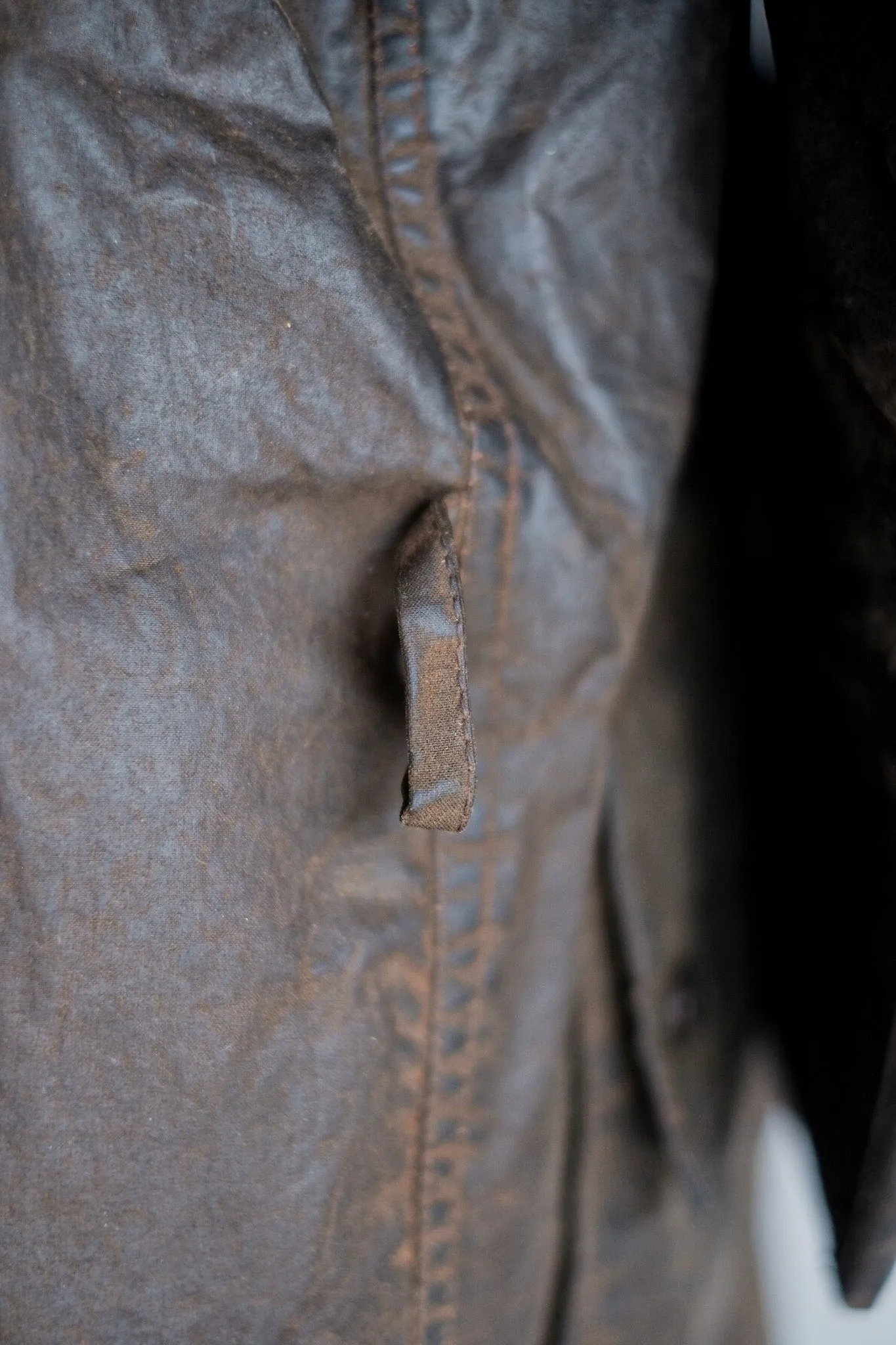 【~80's】Vintage Barbour "SOLWAY ZIPPER" With Hood 2 Crest Size.40