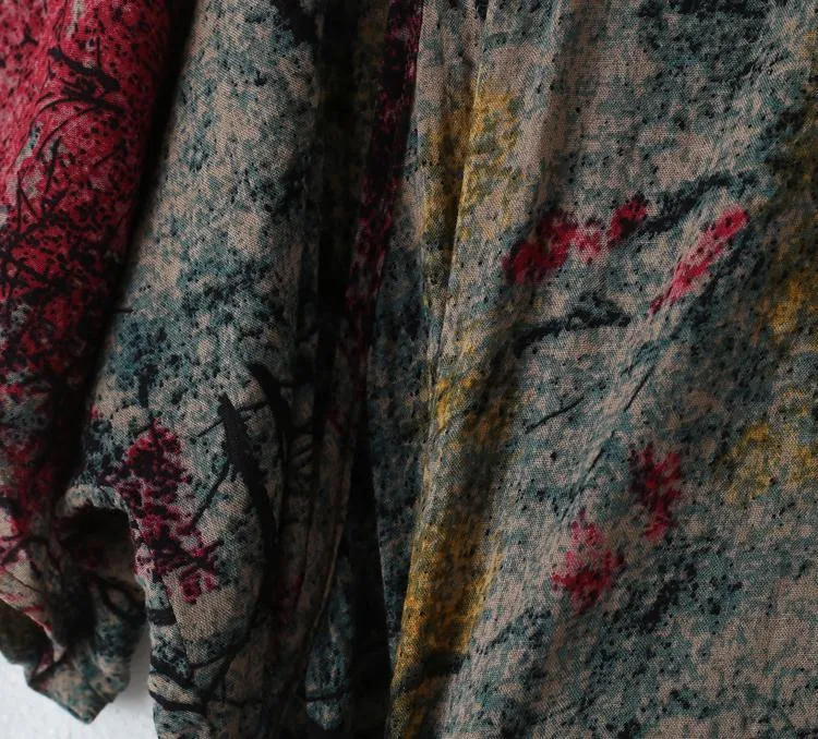 Abstract Painting Loose Maxi Dress