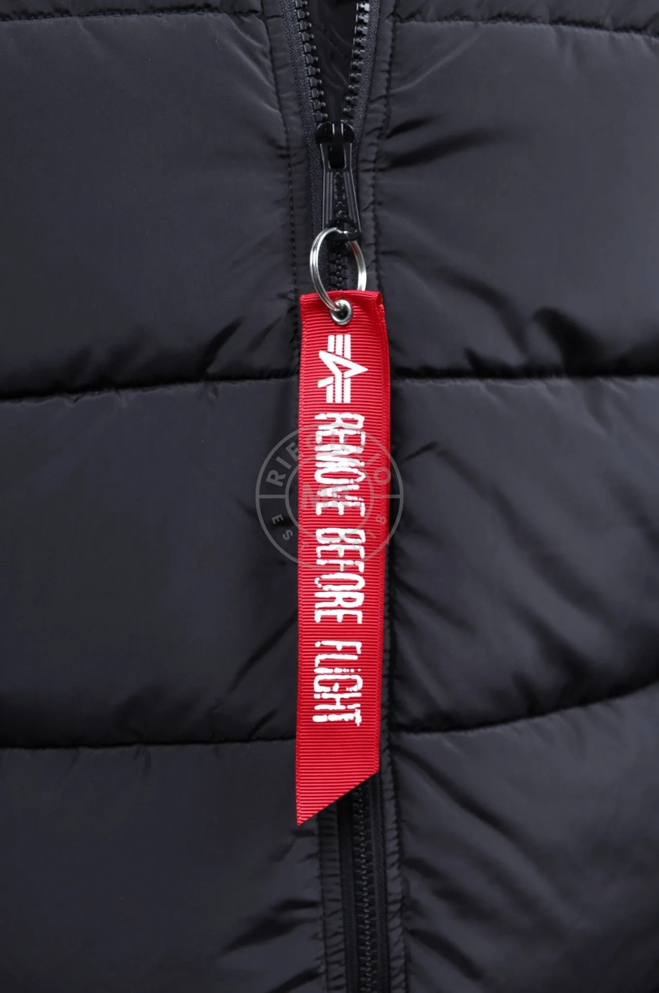 Alpha Industries Hooded Puffer Vest FD - Black