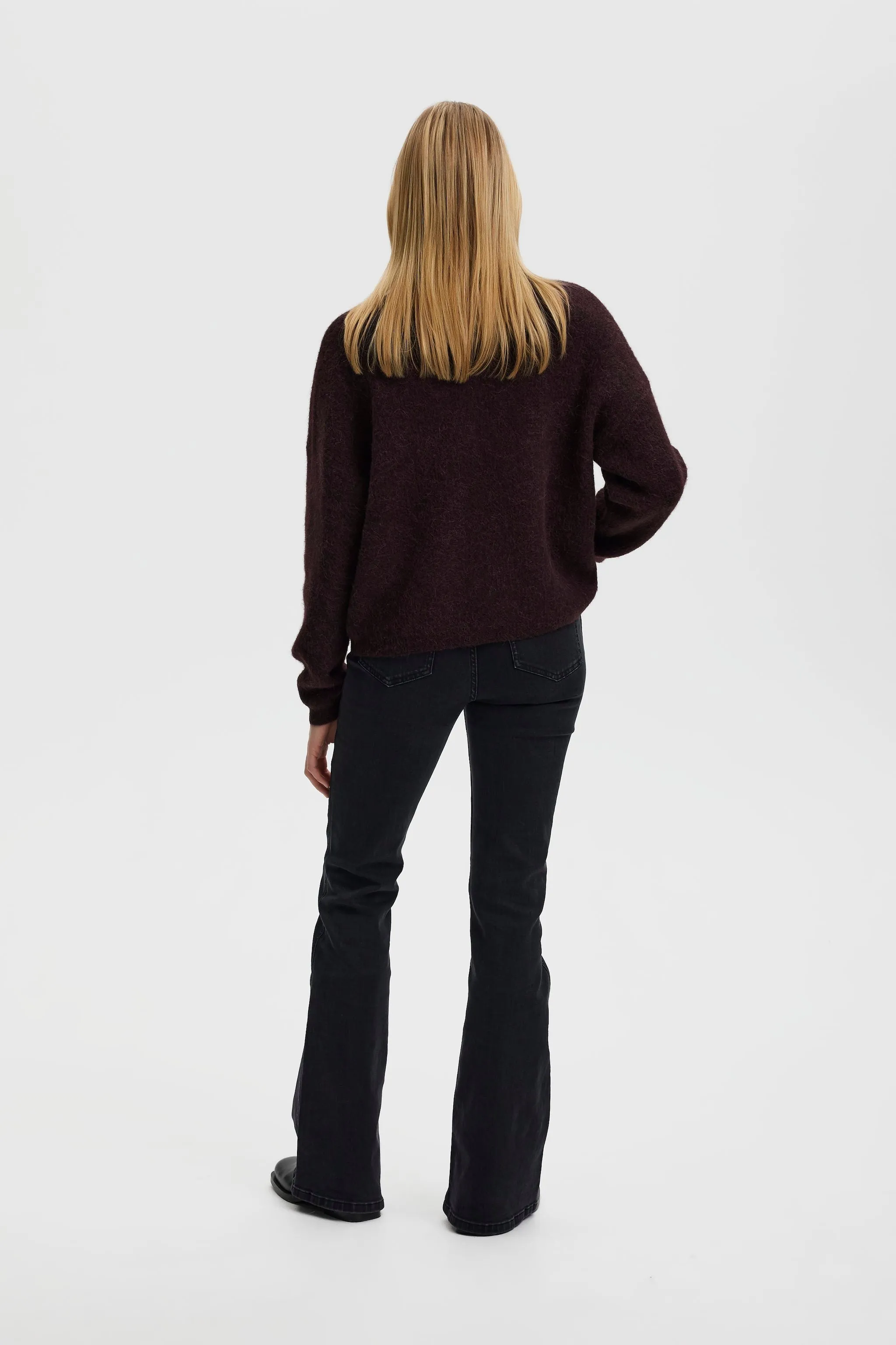 AlphaGZ Short Cardigan - Plum Melange