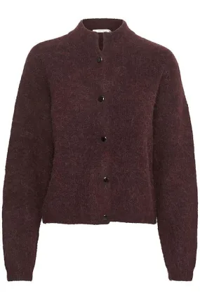 AlphaGZ Short Cardigan - Plum Melange