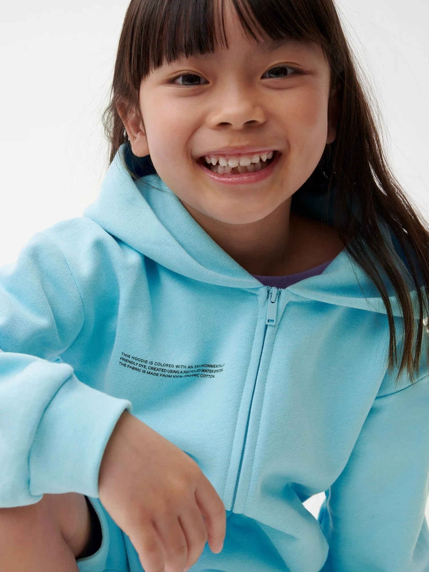 Archive Kids' 365 Midweight Zipped Hoodie—celestial blue