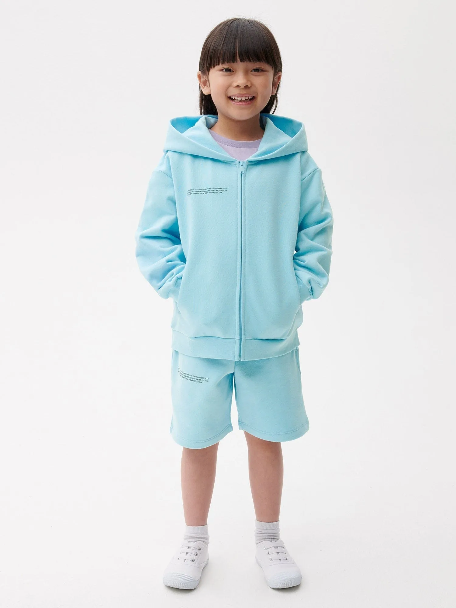 Archive Kids' 365 Midweight Zipped Hoodie—celestial blue