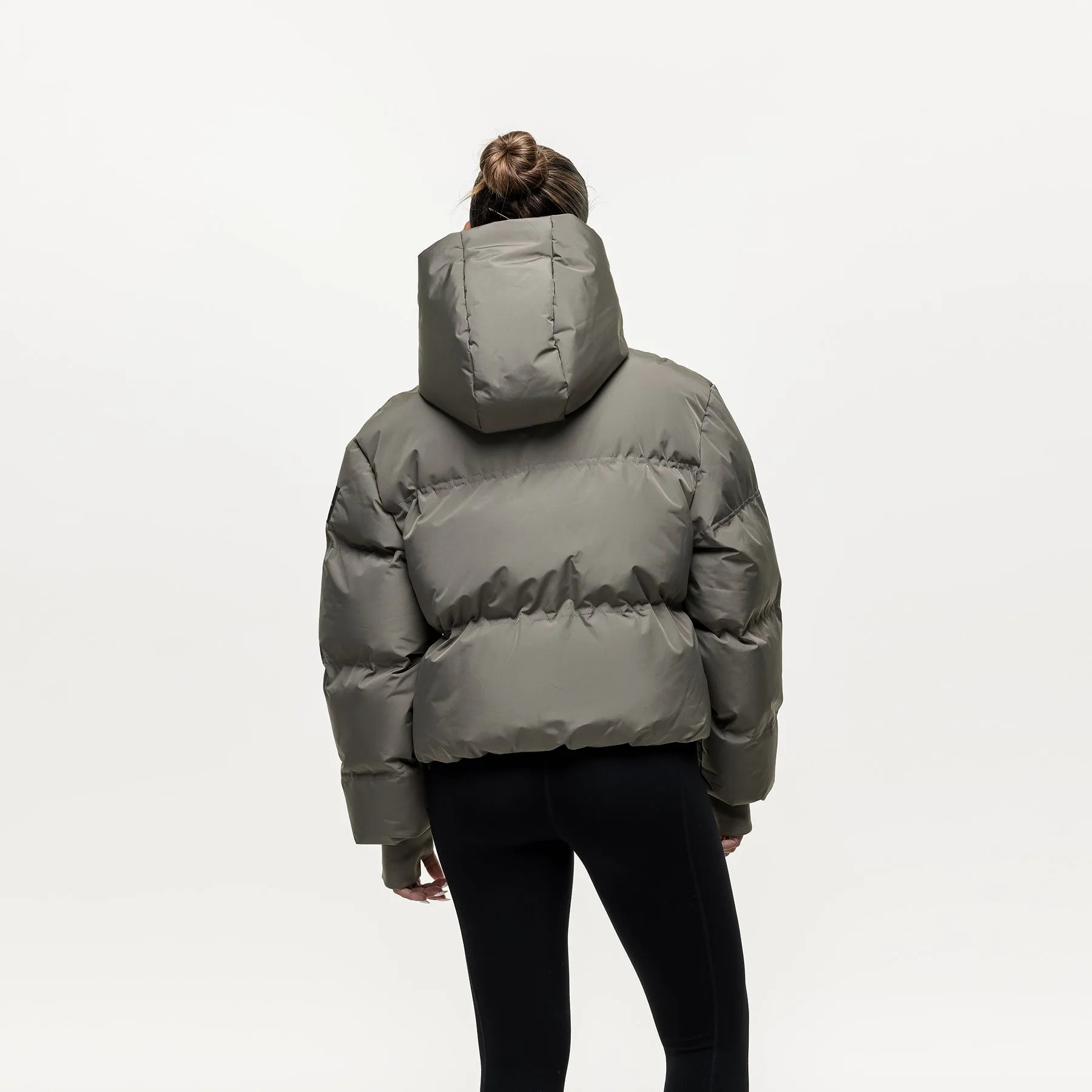 Arctic Olive Technical Puffer Jacket