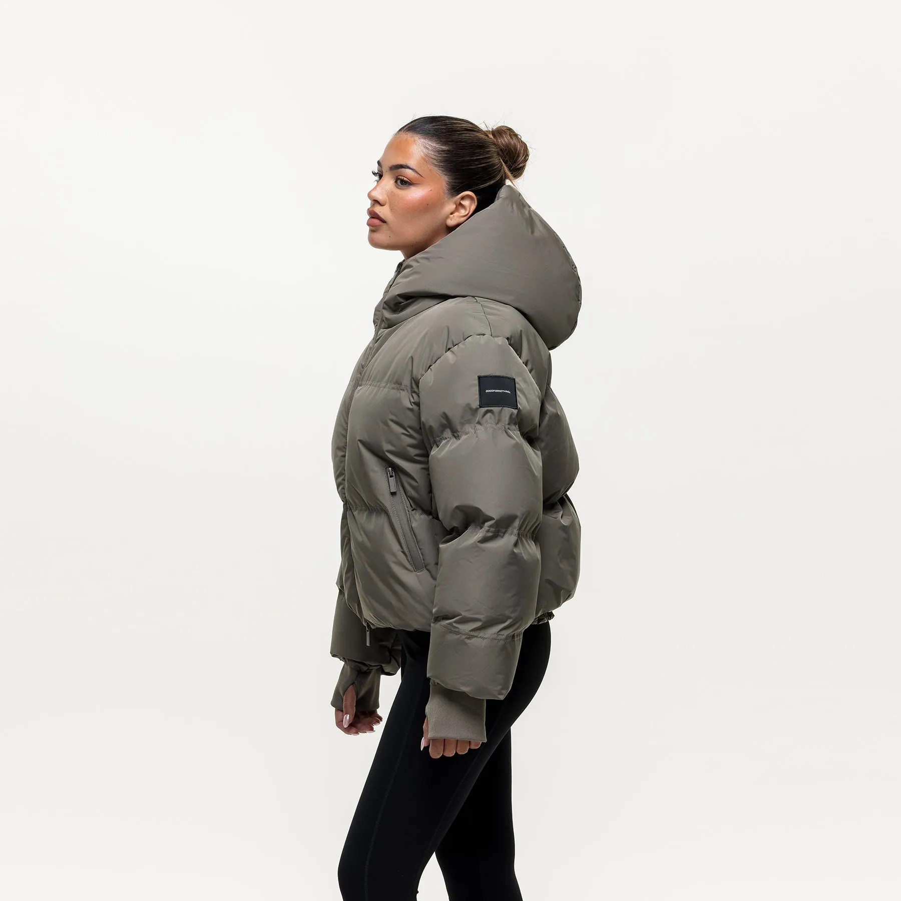 Arctic Olive Technical Puffer Jacket