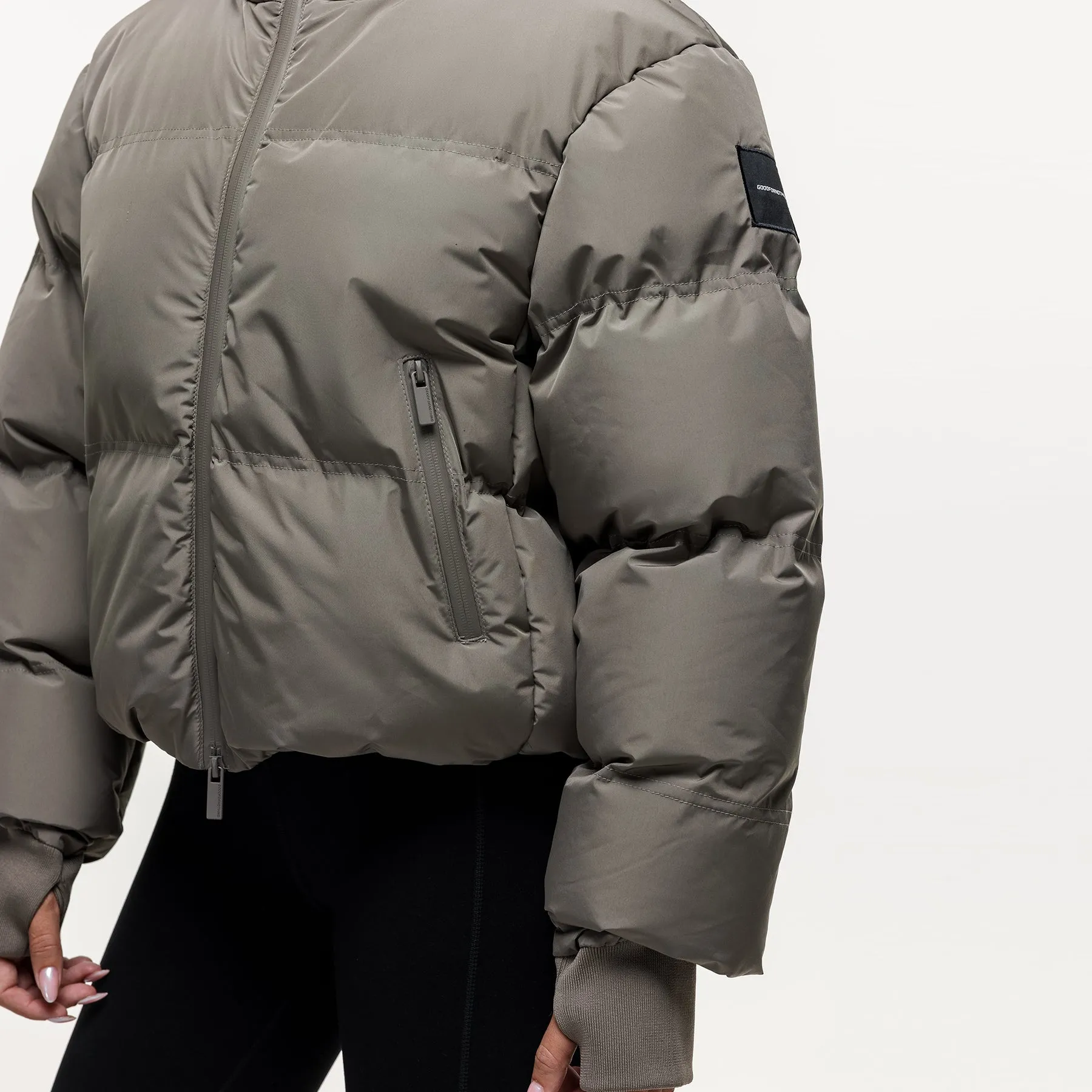 Arctic Olive Technical Puffer Jacket