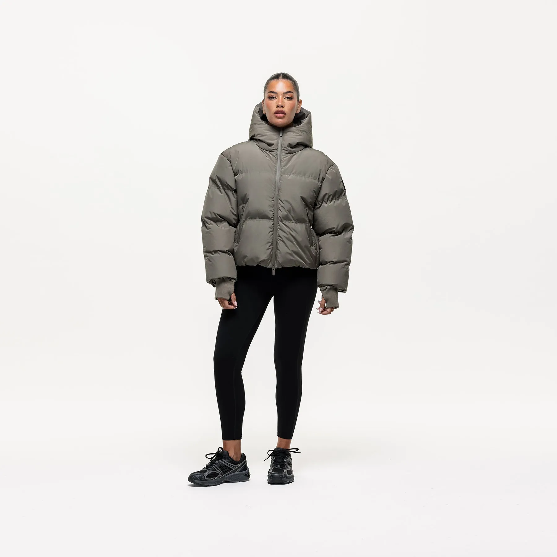 Arctic Olive Technical Puffer Jacket