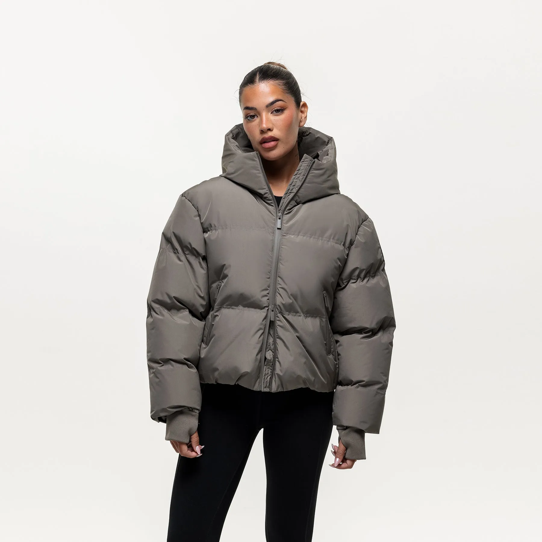 Arctic Olive Technical Puffer Jacket