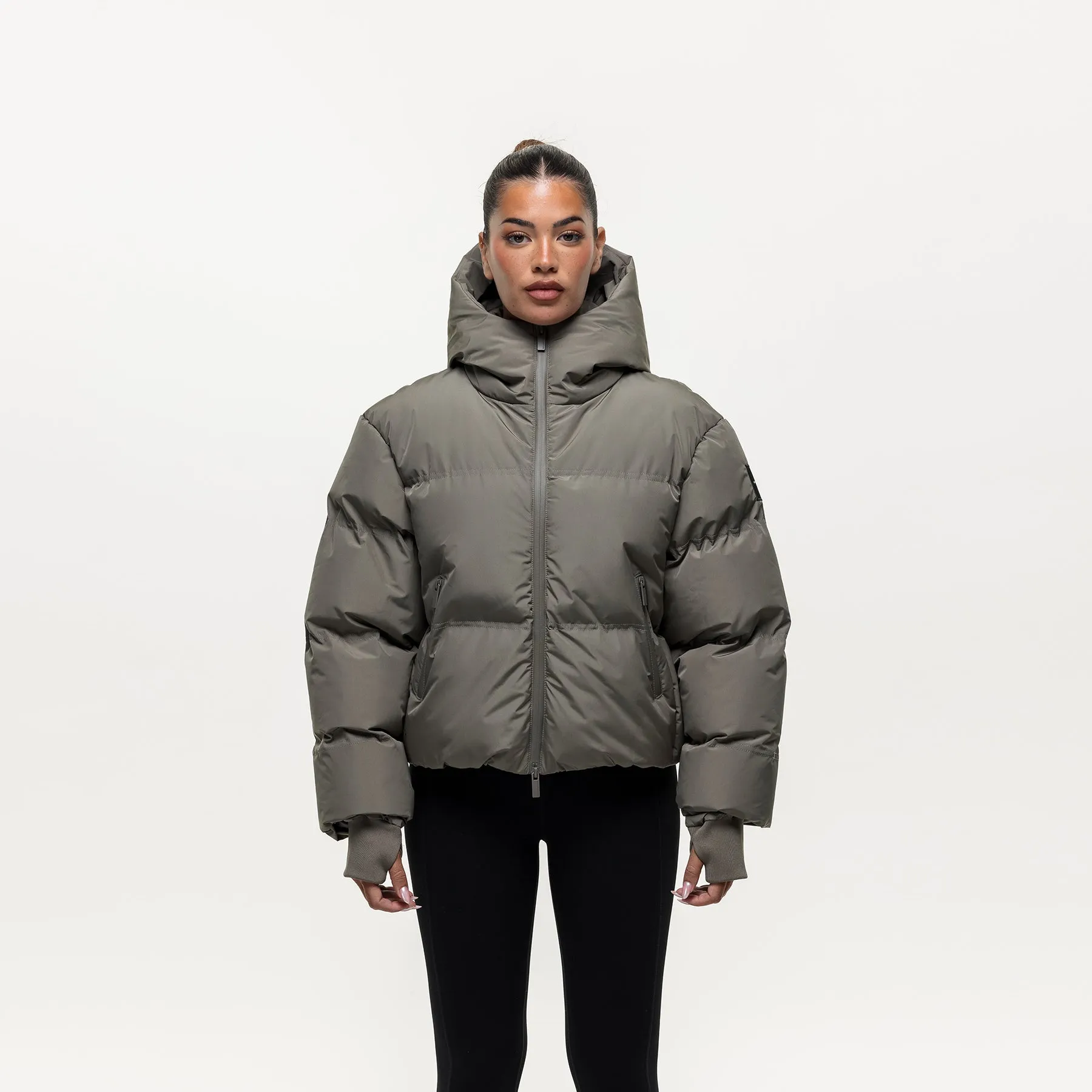 Arctic Olive Technical Puffer Jacket