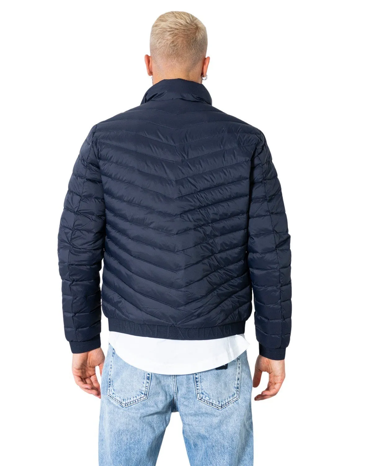 Armani Exchange  AX Mens Navy Puffer Jacket