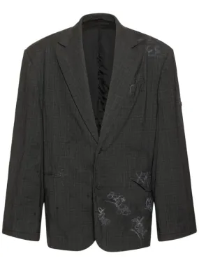 Balenciaga   Heather Prince of Wales wool jacket 
