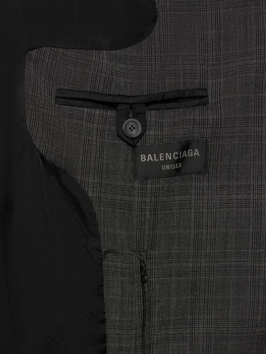 Balenciaga   Heather Prince of Wales wool jacket 