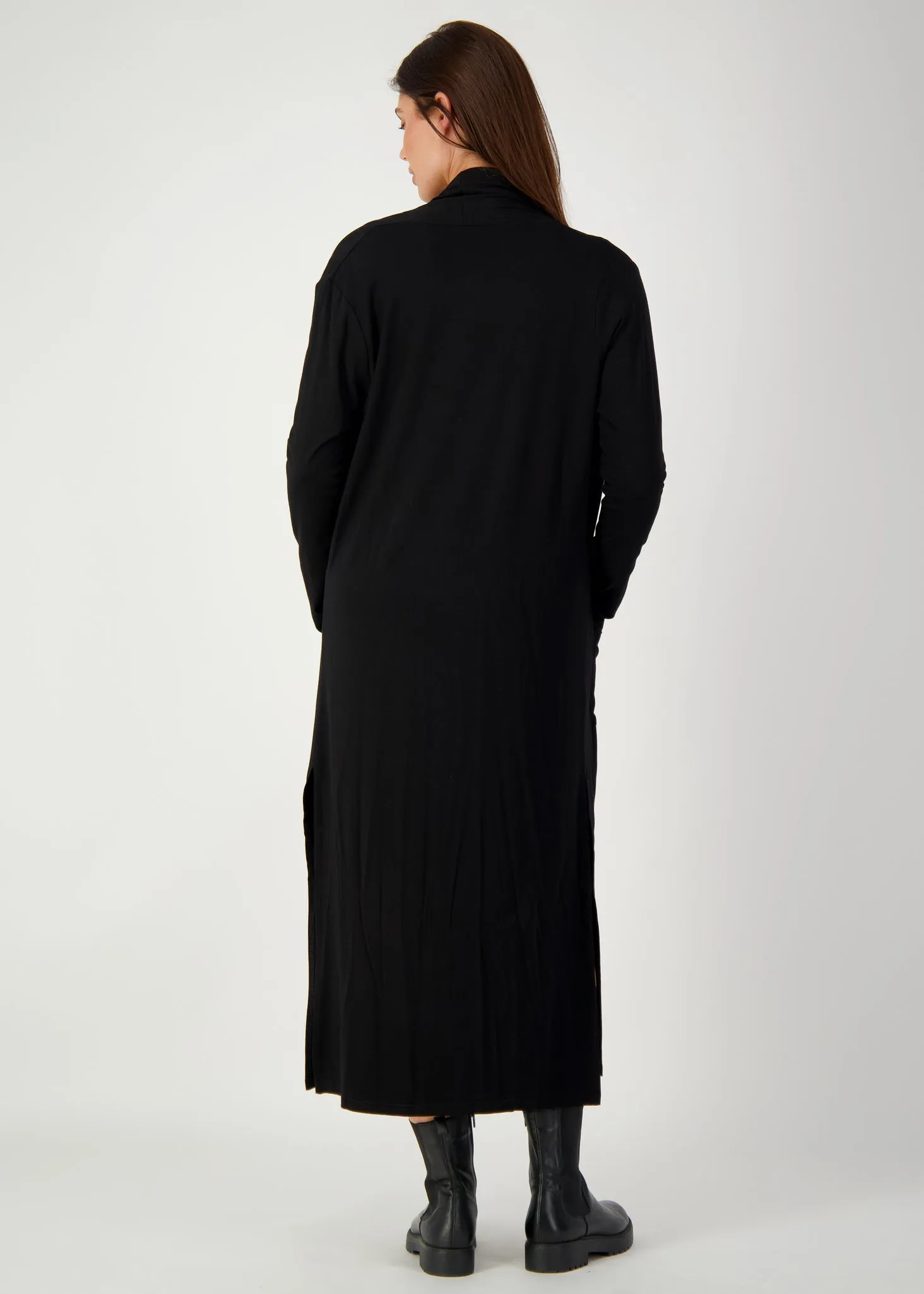 Bamboo Longline Pocket Cardigan