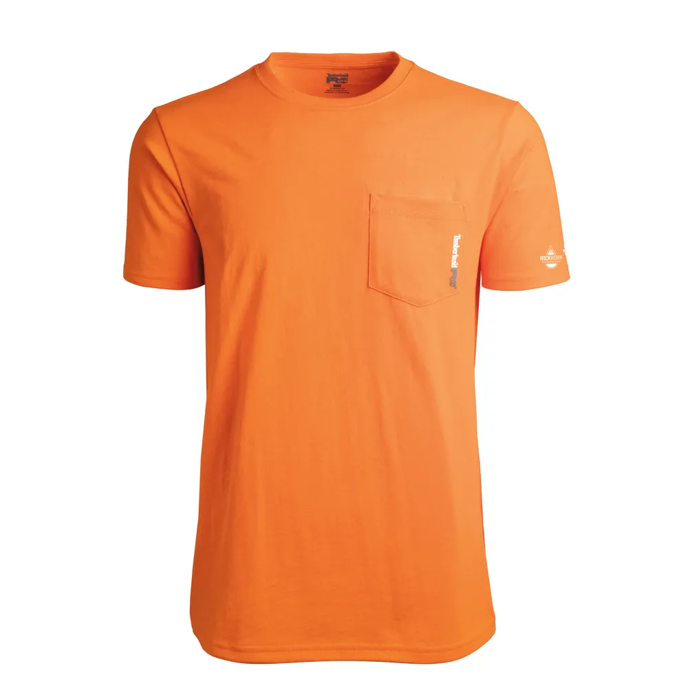 BASE PLATE BLENDED SHORT SLEEVE T-SHIRT - D67-Pro Orange | Timberland PRO TB0A1HNS