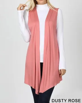 Basic sleeveless cardigan