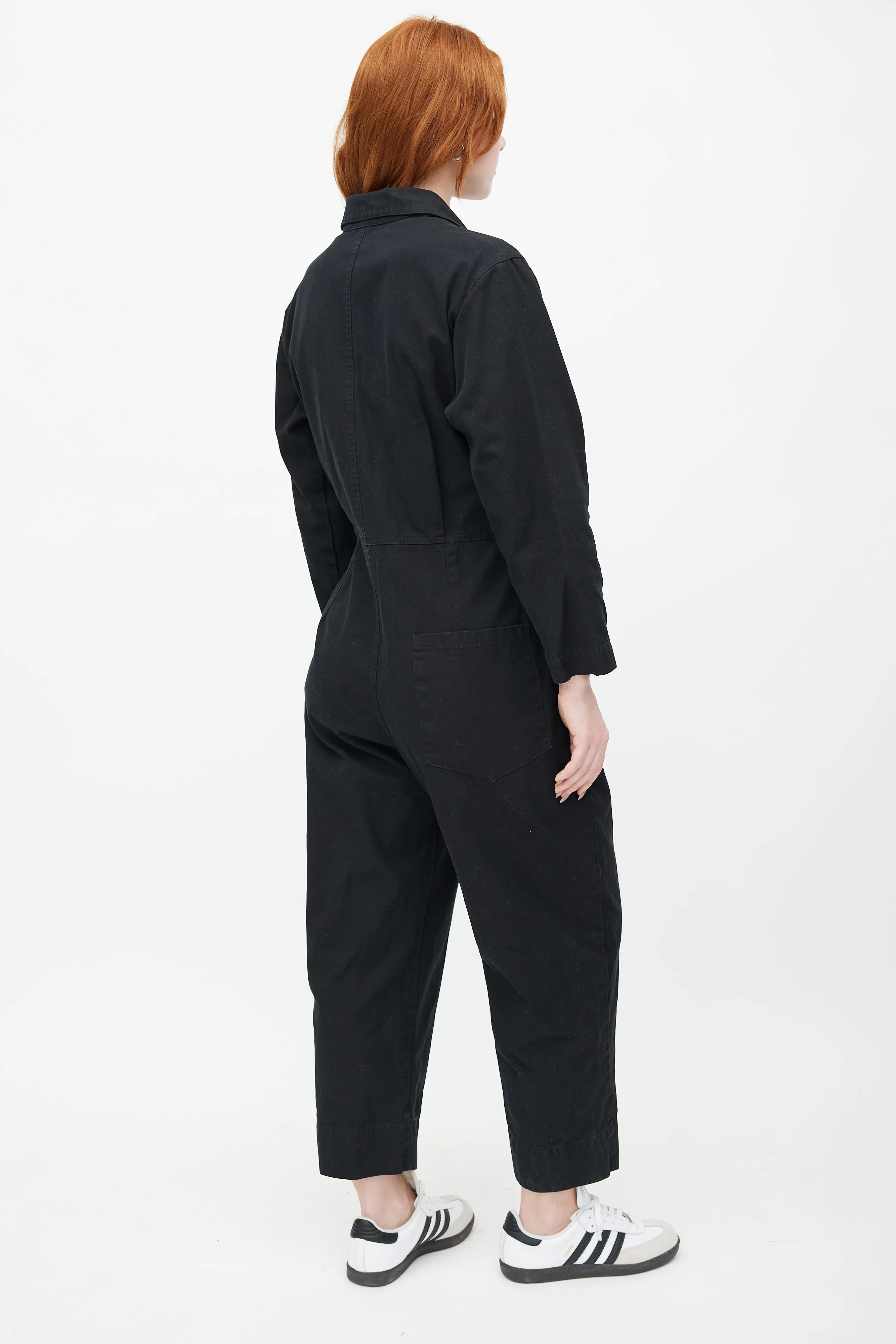 Black Belted Field Jumpsuit