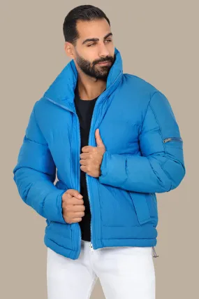 Blue Puffer Jacket – Simple & Warm
