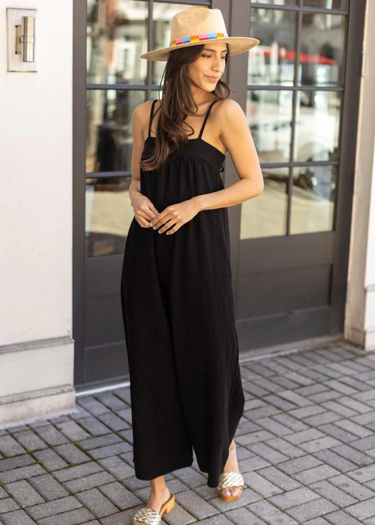 Bobi Square Neck Cami Wide Leg Jumpsuit ***FINAL SALE***