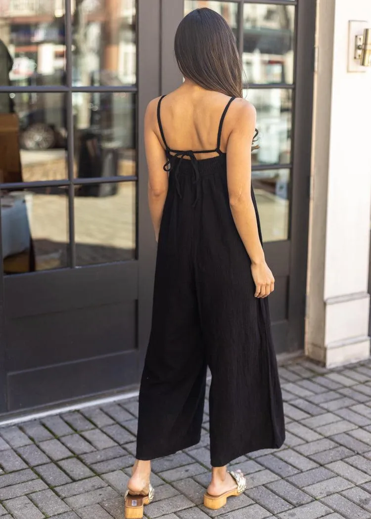 Bobi Square Neck Cami Wide Leg Jumpsuit ***FINAL SALE***