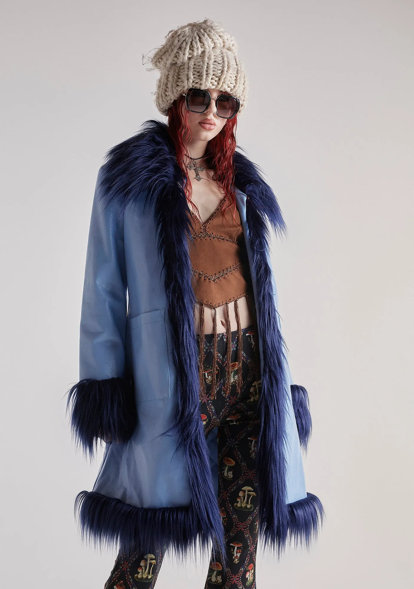 Boho Breeze Faux Fur Coat