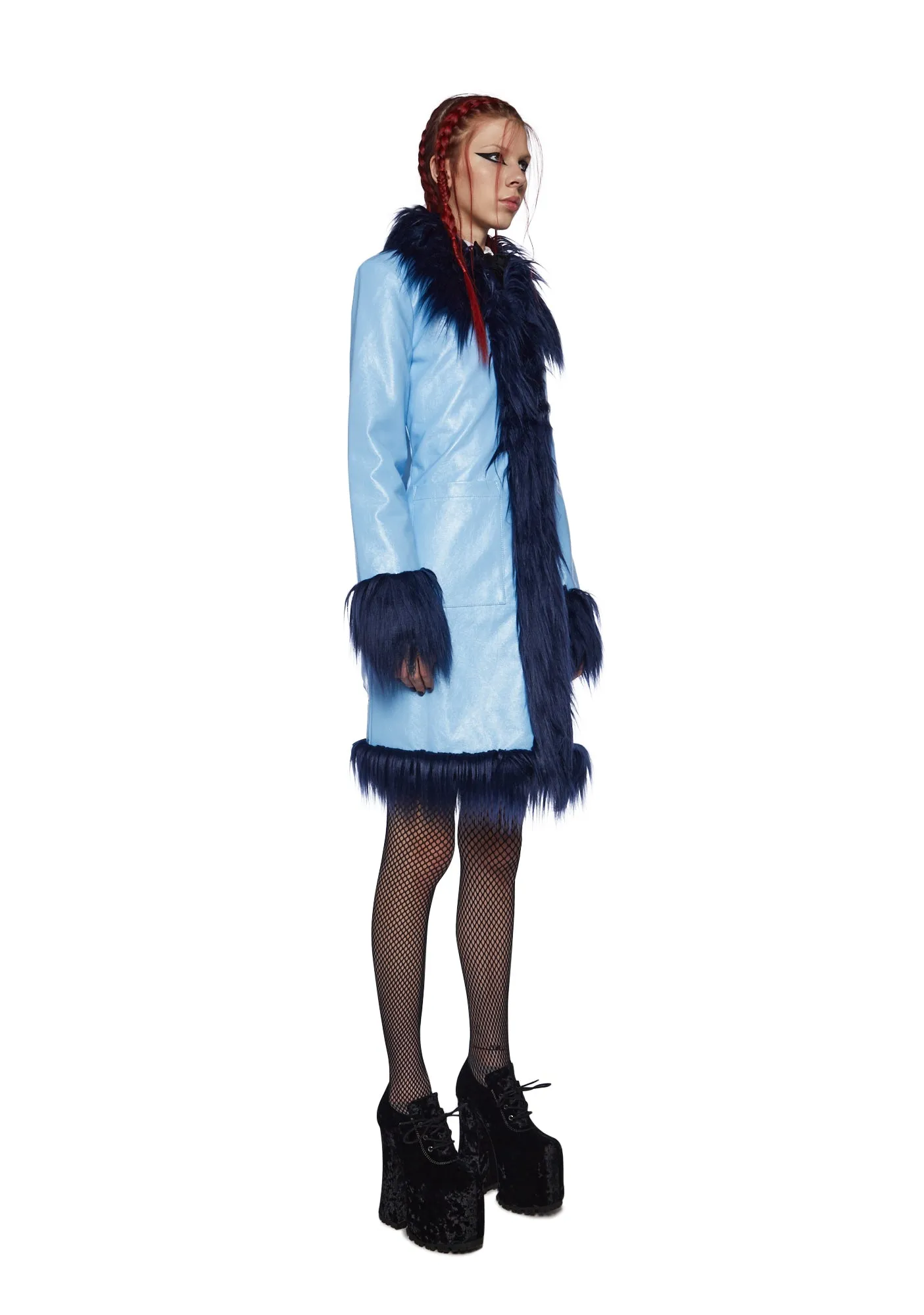 Boho Breeze Faux Fur Coat