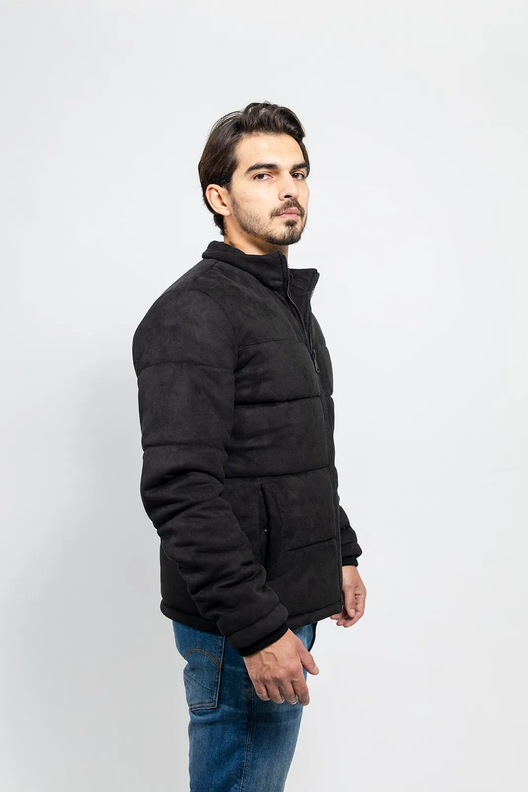 Brady Mens Vegan Faux Suede Jacket