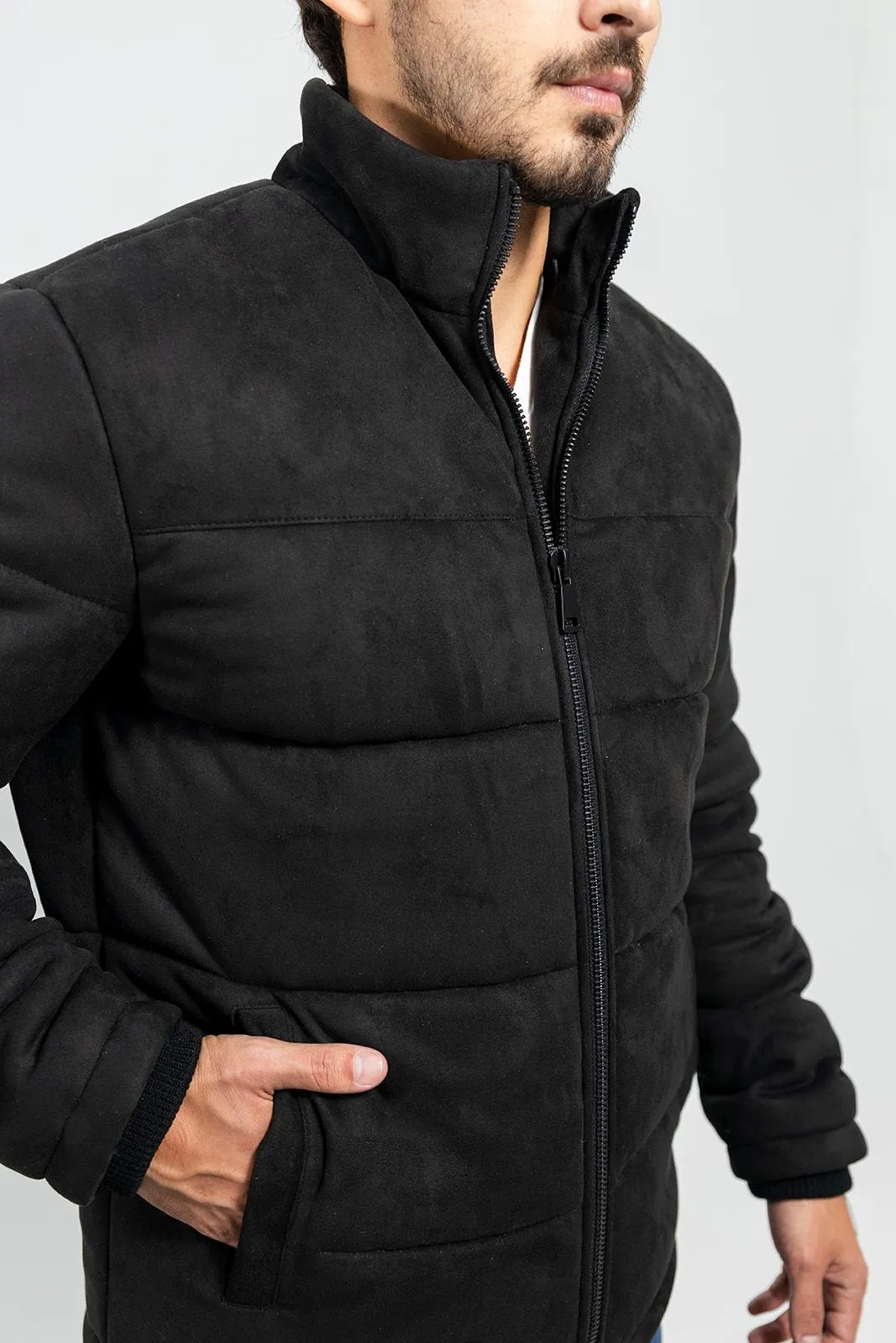 Brady Mens Vegan Faux Suede Jacket