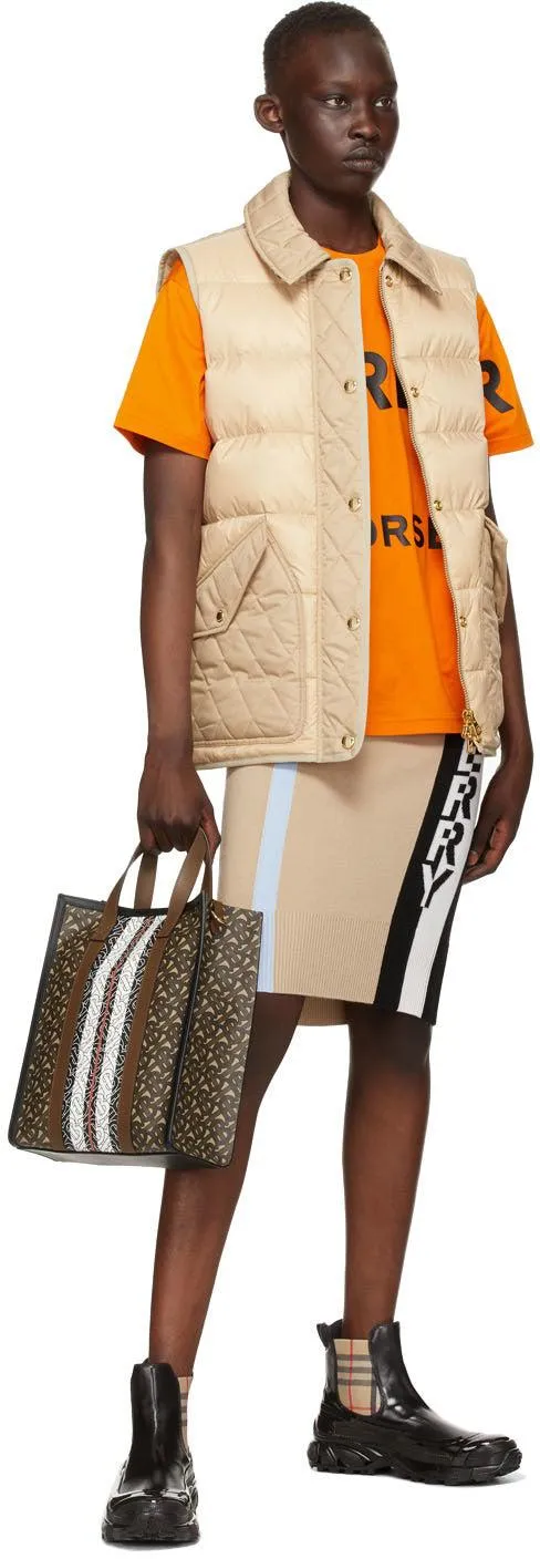 Burberry Beige Down Quilted Vest