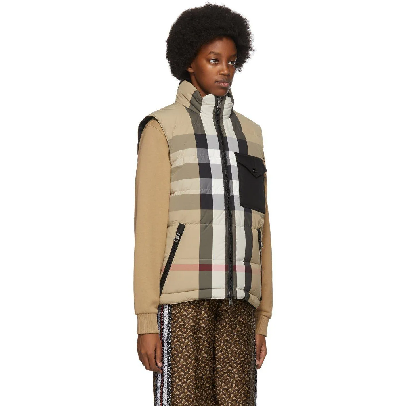 Burberry Reversible Beige Down Romford Vest