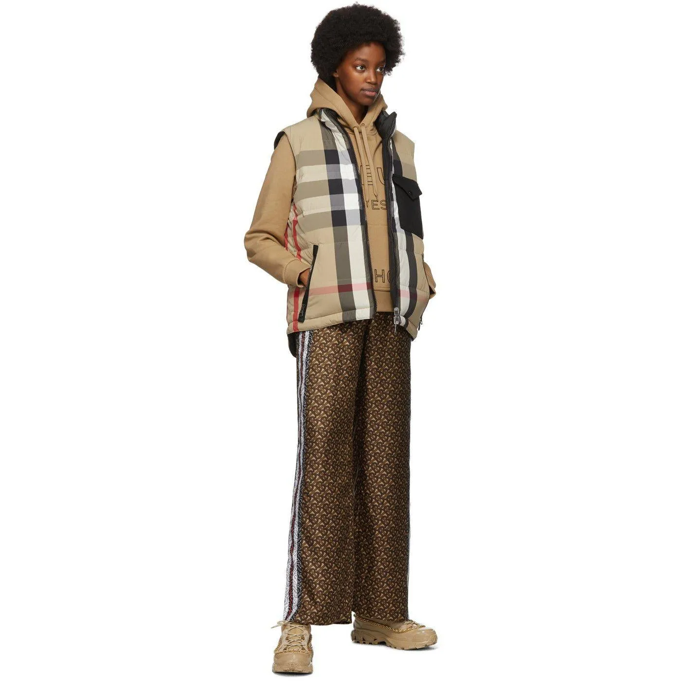 Burberry Reversible Beige Down Romford Vest