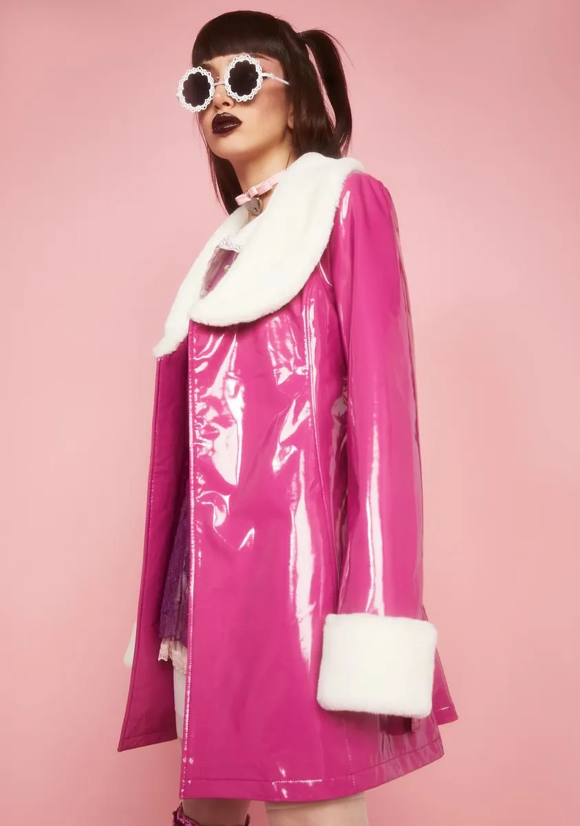 Candy Wayward Soul Vinyl Trench Coat