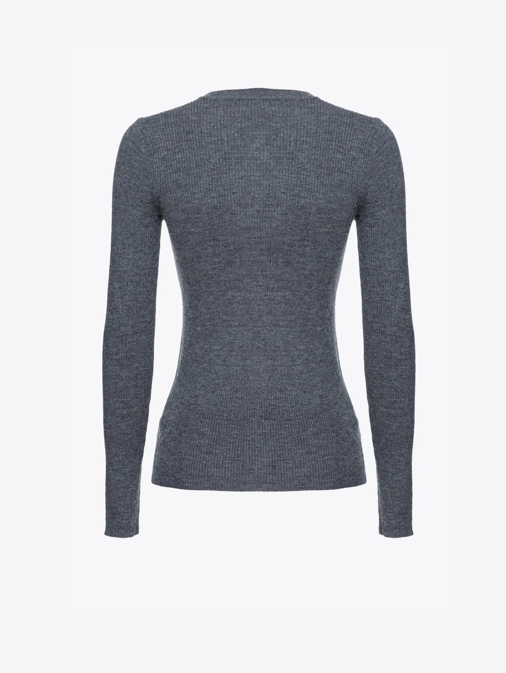 Cardigan con Bottoni Dorati Grigio