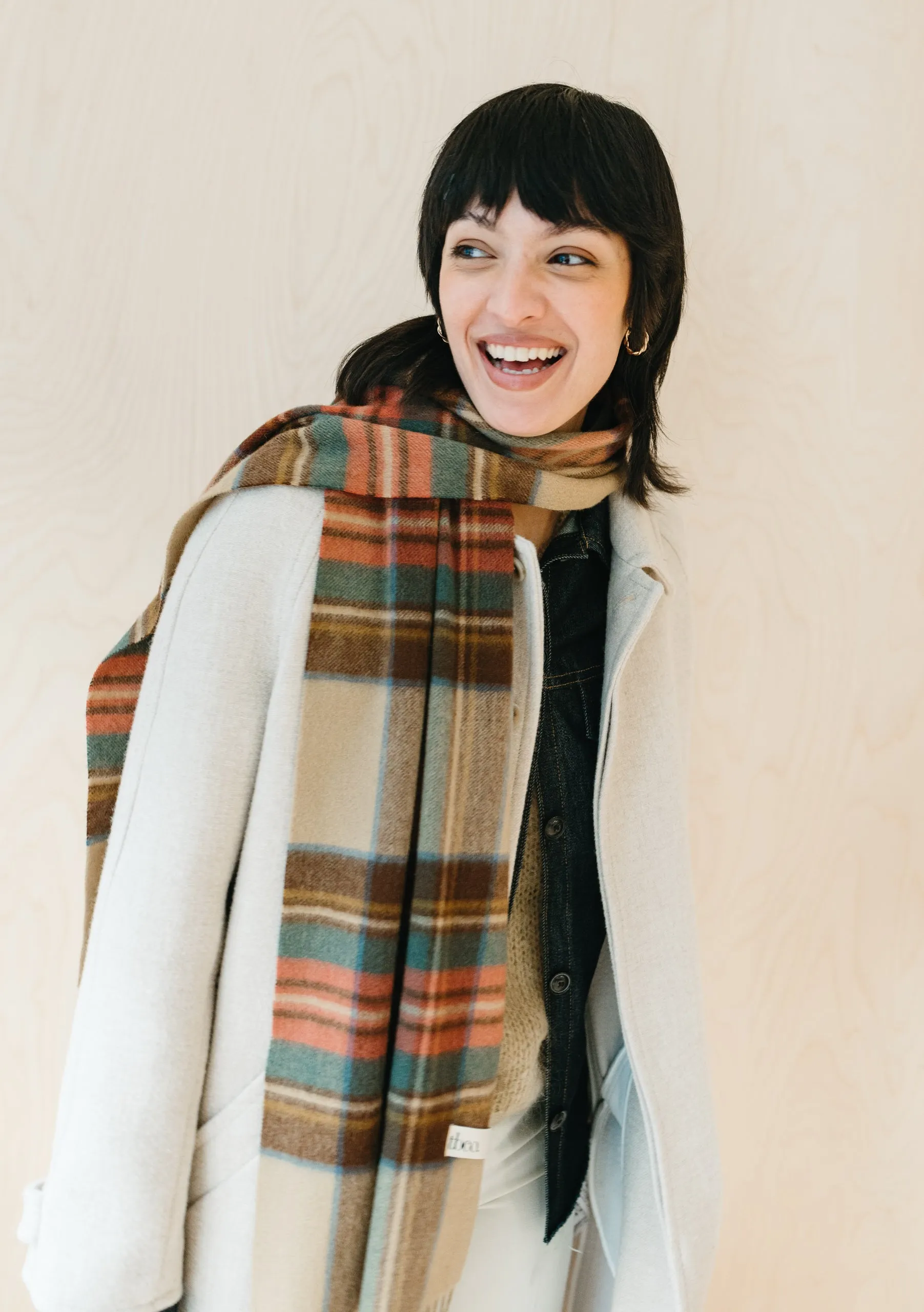 Cashmere Scarf in Stewart Dress Antique Tartan