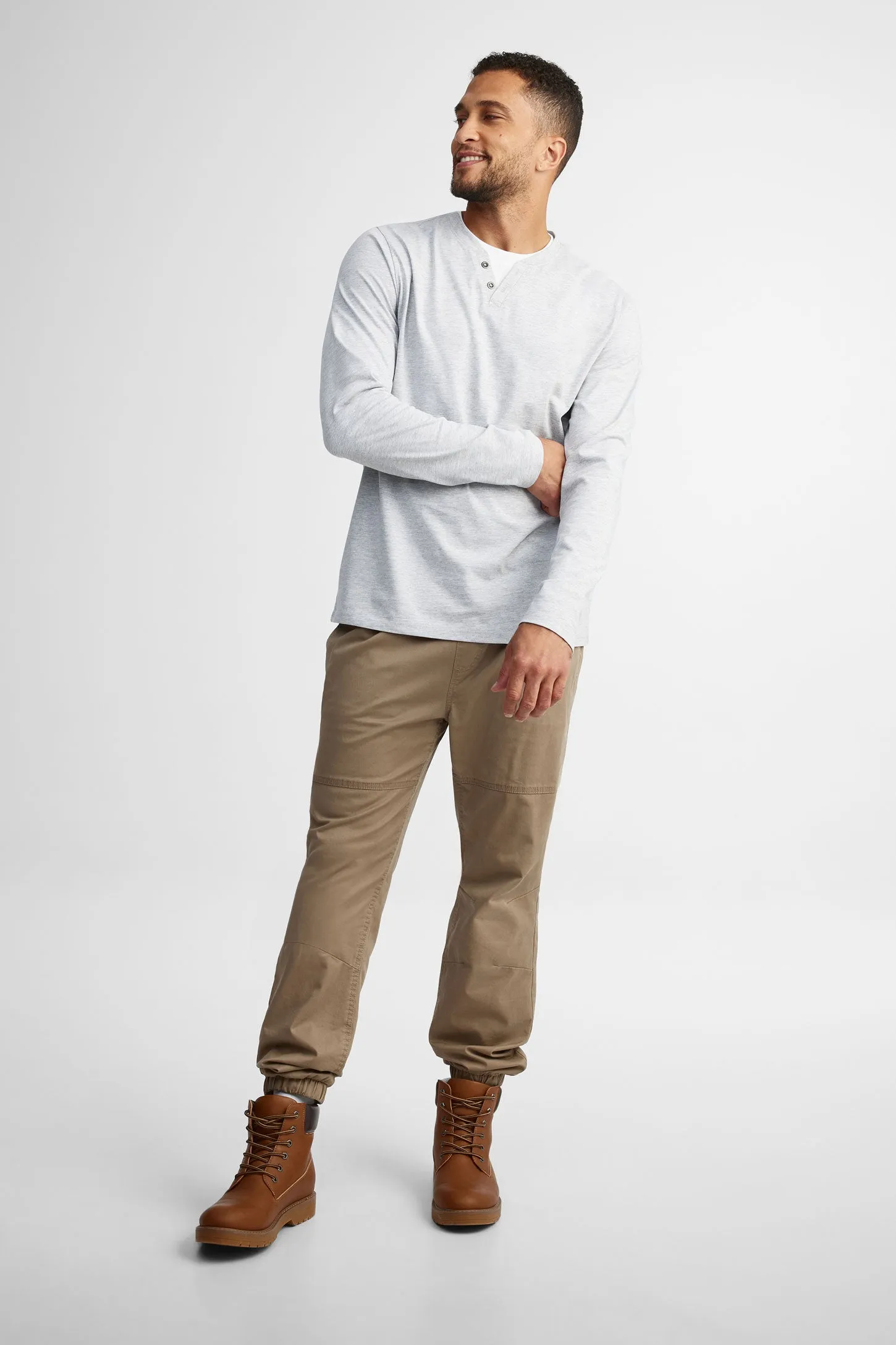 Chandail henley en coton - Homme