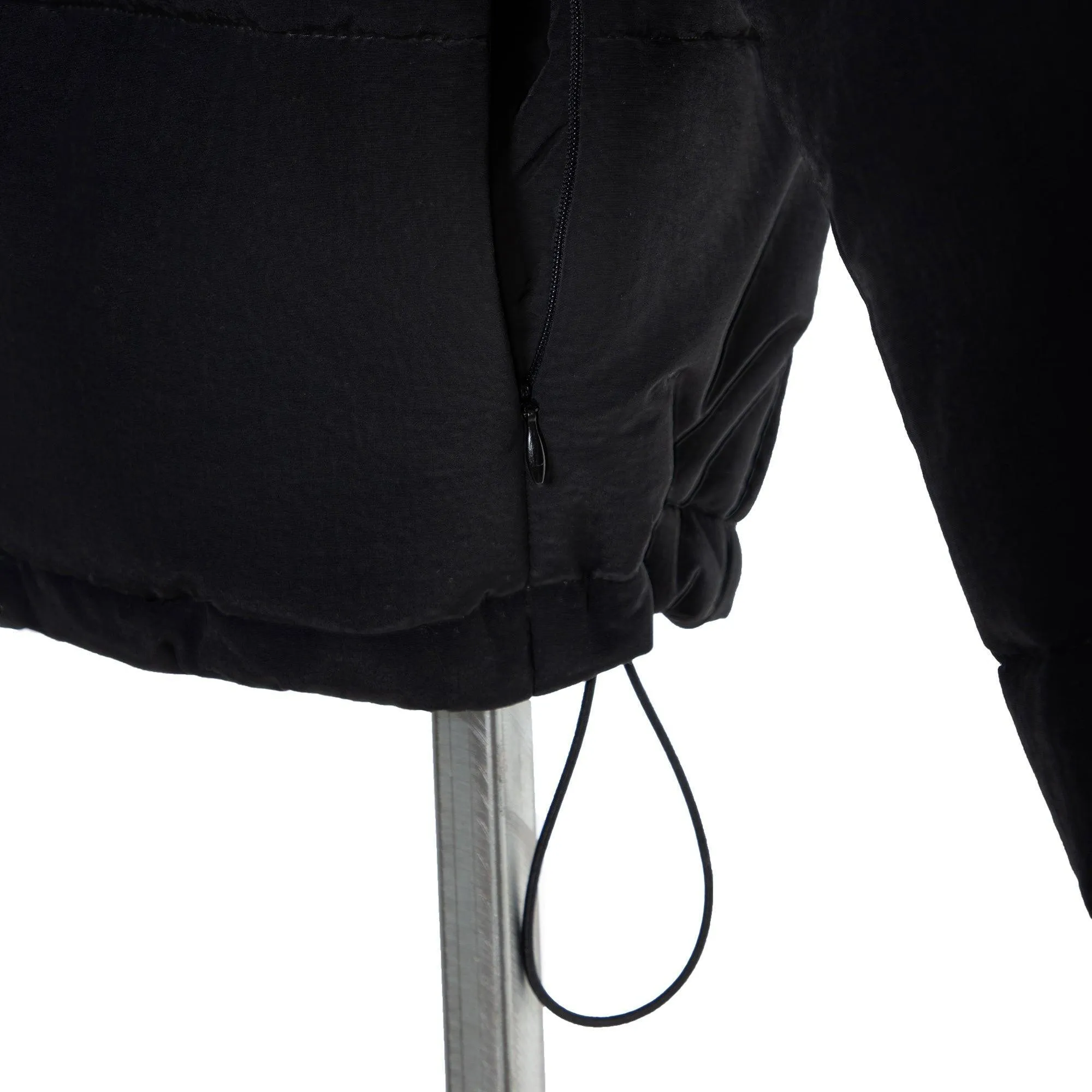 Chaos Black Boxy Puffer Jacket