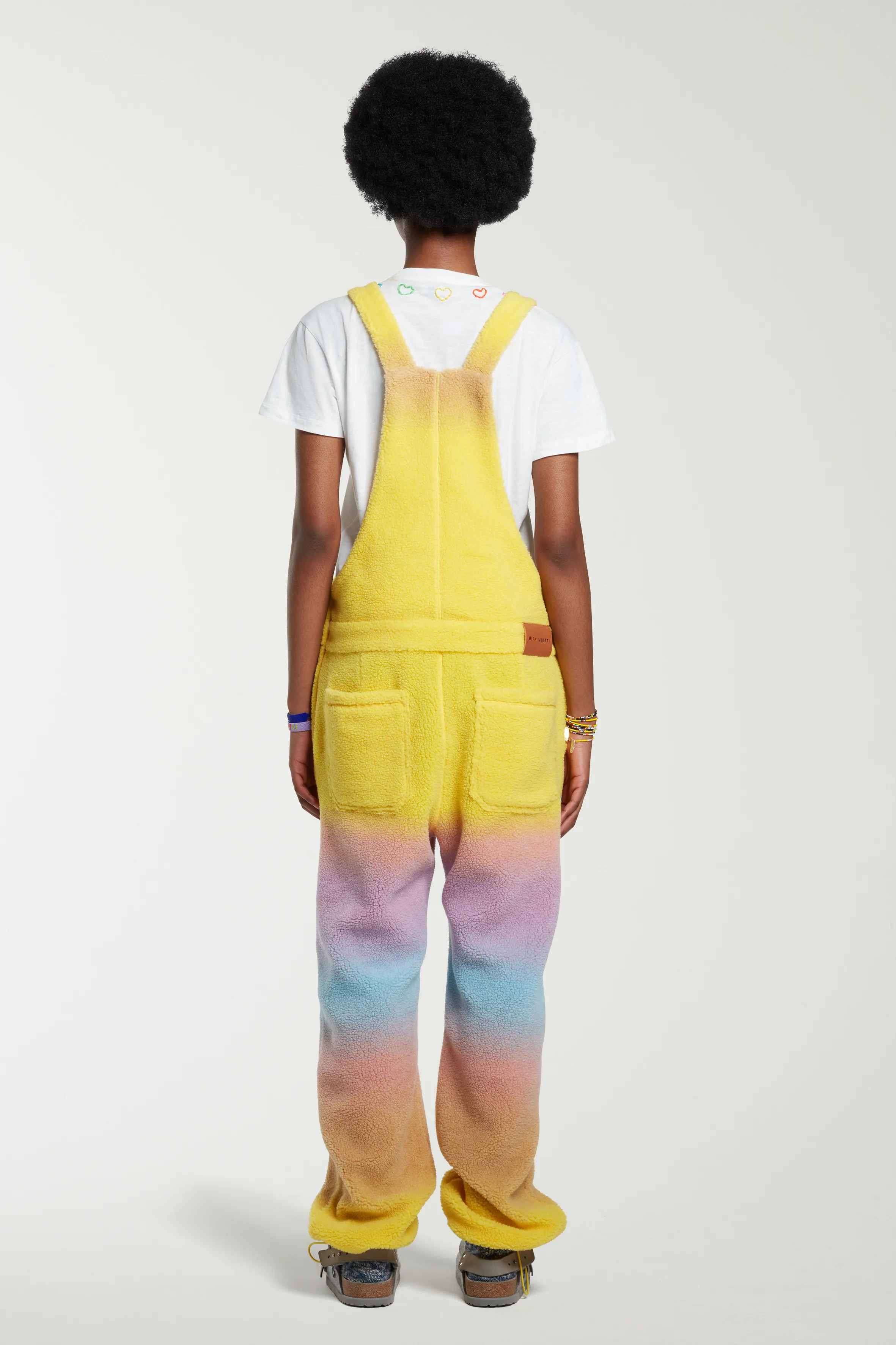 Degrade Fleece Dungarees