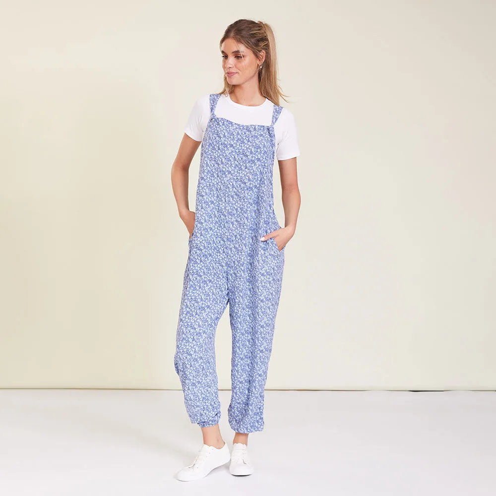 Eden Jumpsuit (Blue Floral)