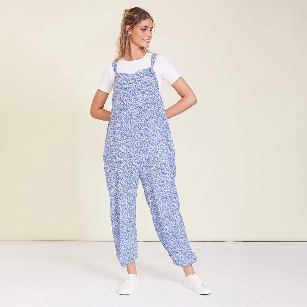 Eden Jumpsuit (Blue Floral)