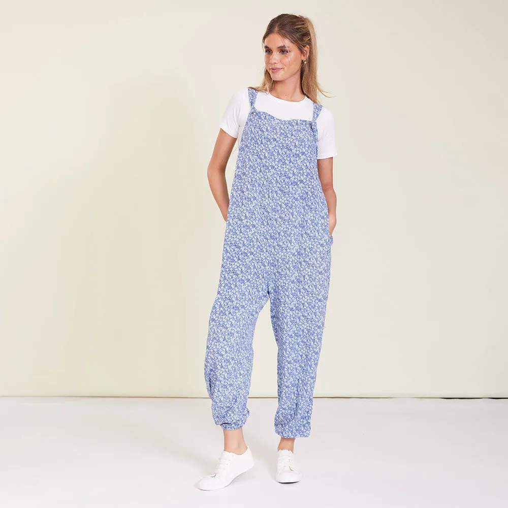 Eden Jumpsuit (Blue Floral)