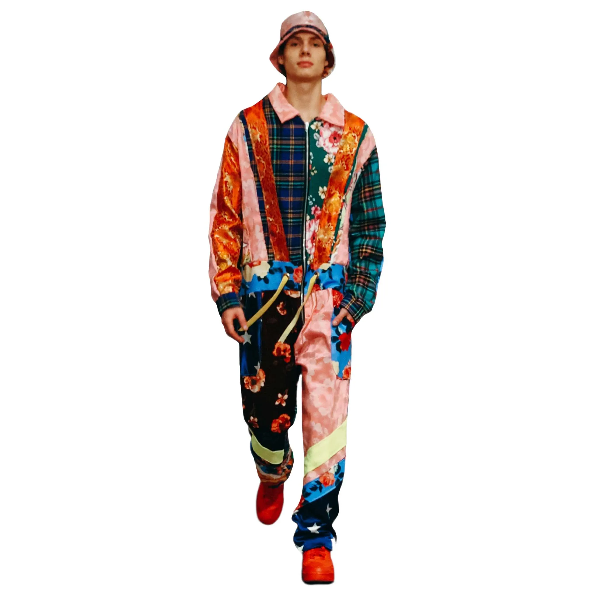 Eye As A Kite Patchwork Oversized Jumpsuit