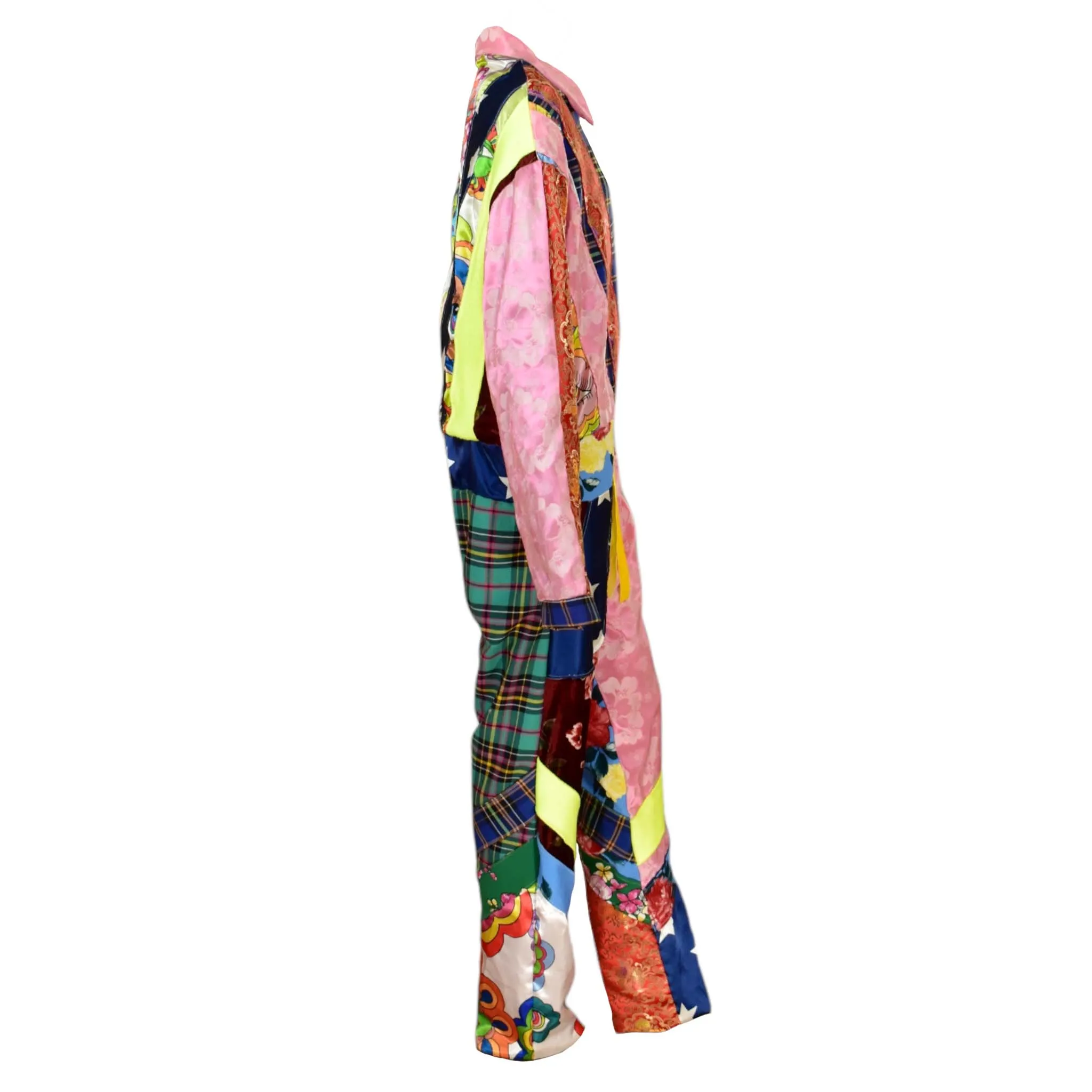 Eye As A Kite Patchwork Oversized Jumpsuit