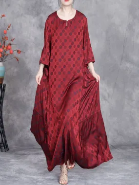 FLYTONN- Women Summer Artsy Dot Irregular Strap Maxi Dress OP1030