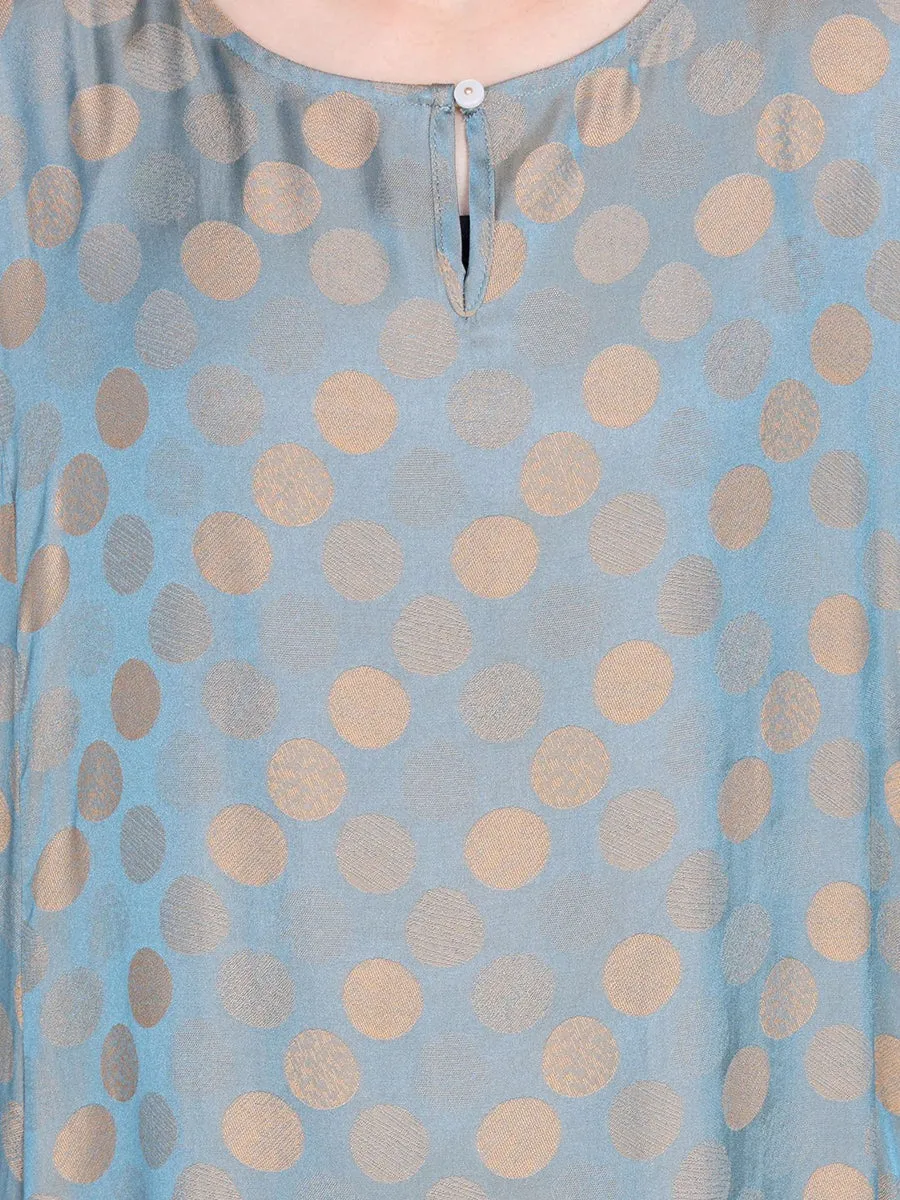 FLYTONN- Women Summer Artsy Dot Irregular Strap Maxi Dress OP1030
