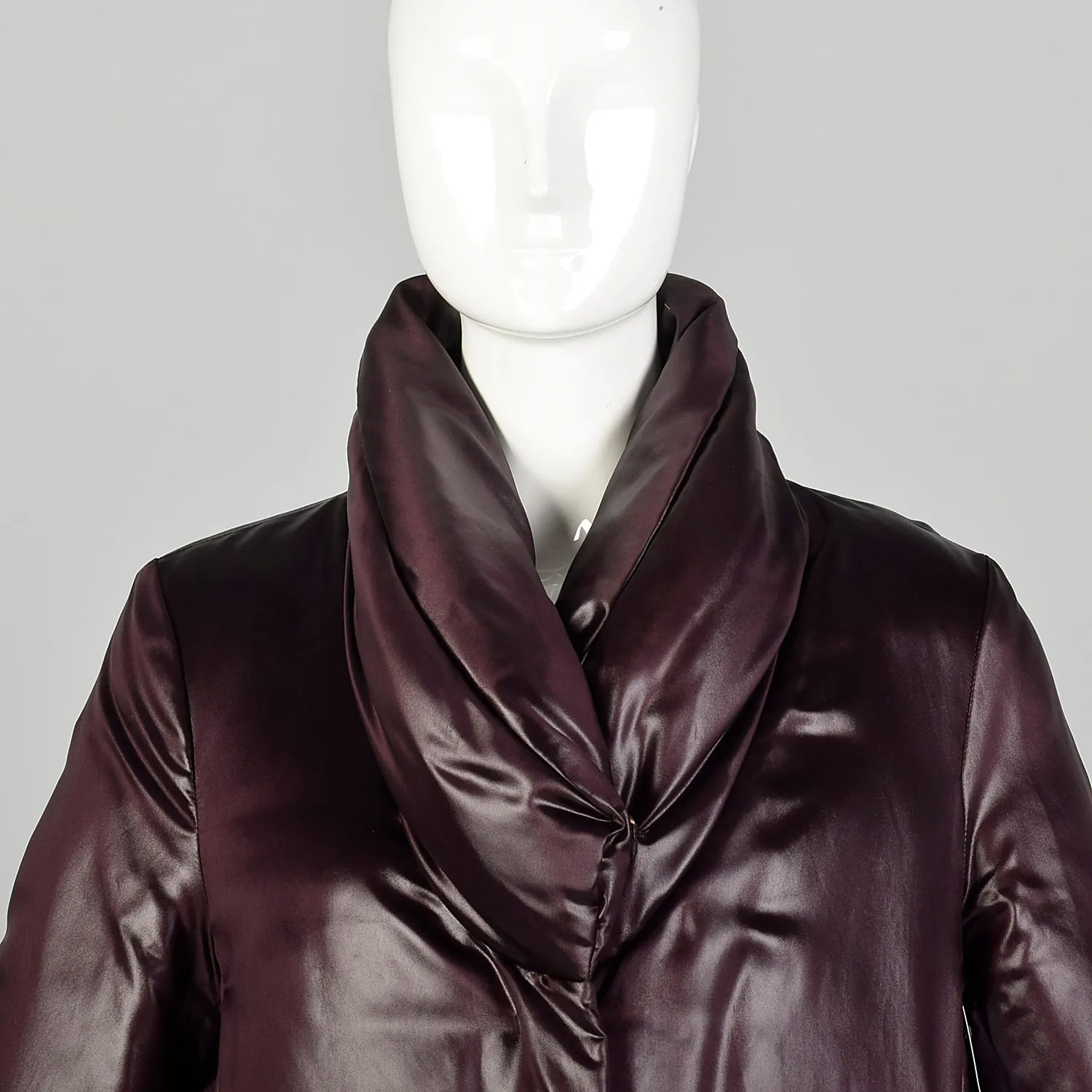 Jill Sander Minimalist Shawl Collar Puffer Jacket