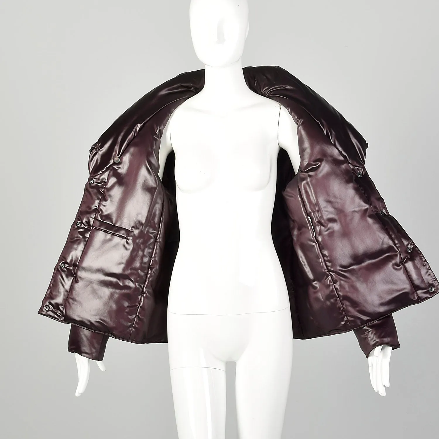 Jill Sander Minimalist Shawl Collar Puffer Jacket