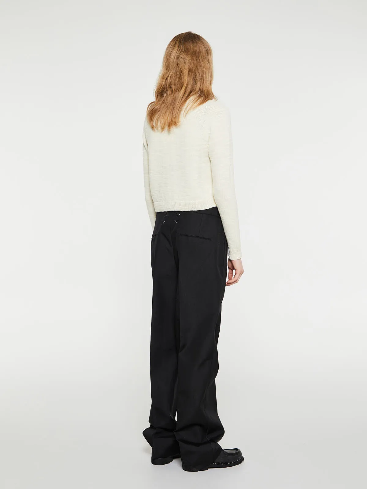 Knit Cardigan in Off White