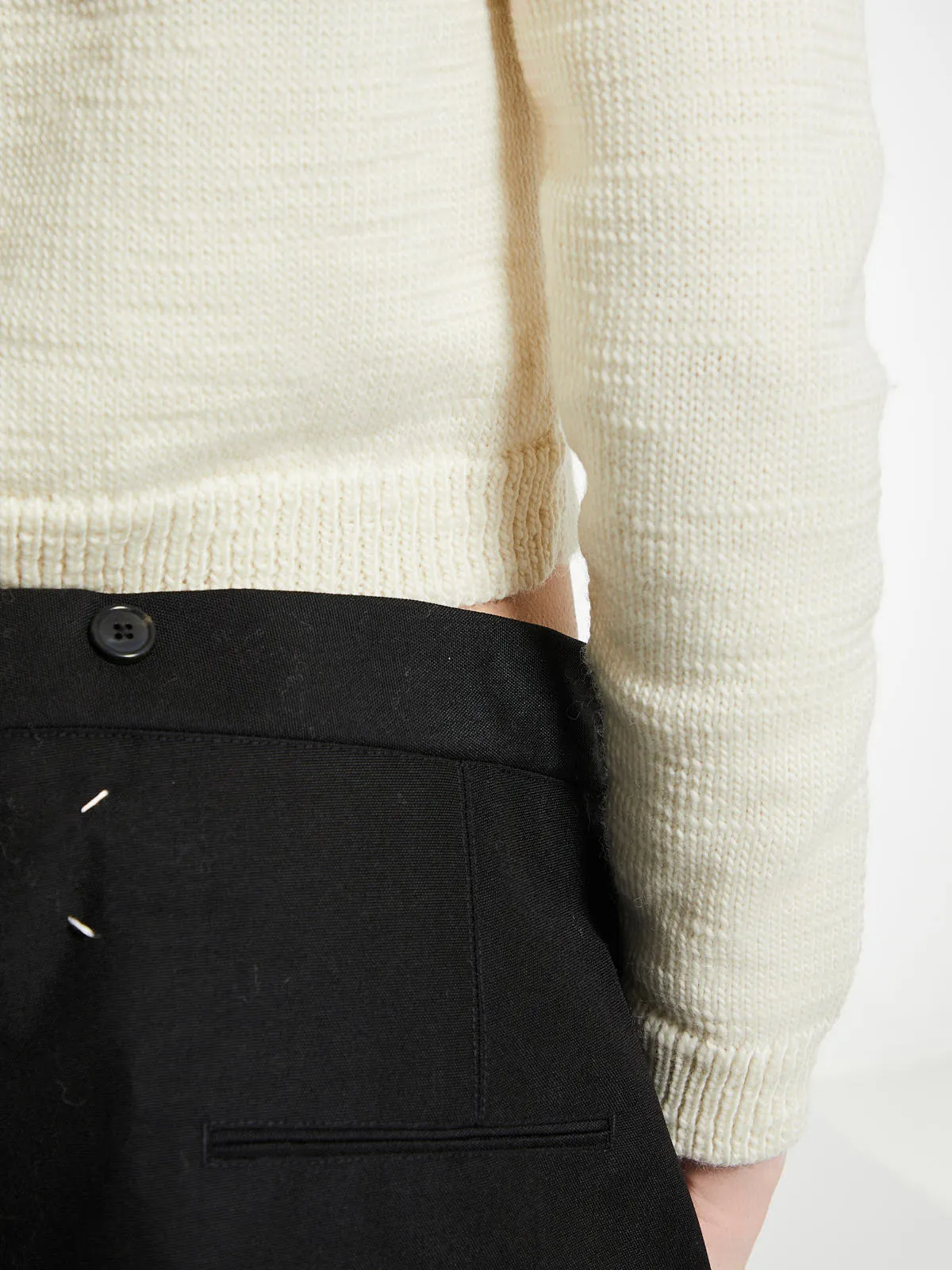 Knit Cardigan in Off White
