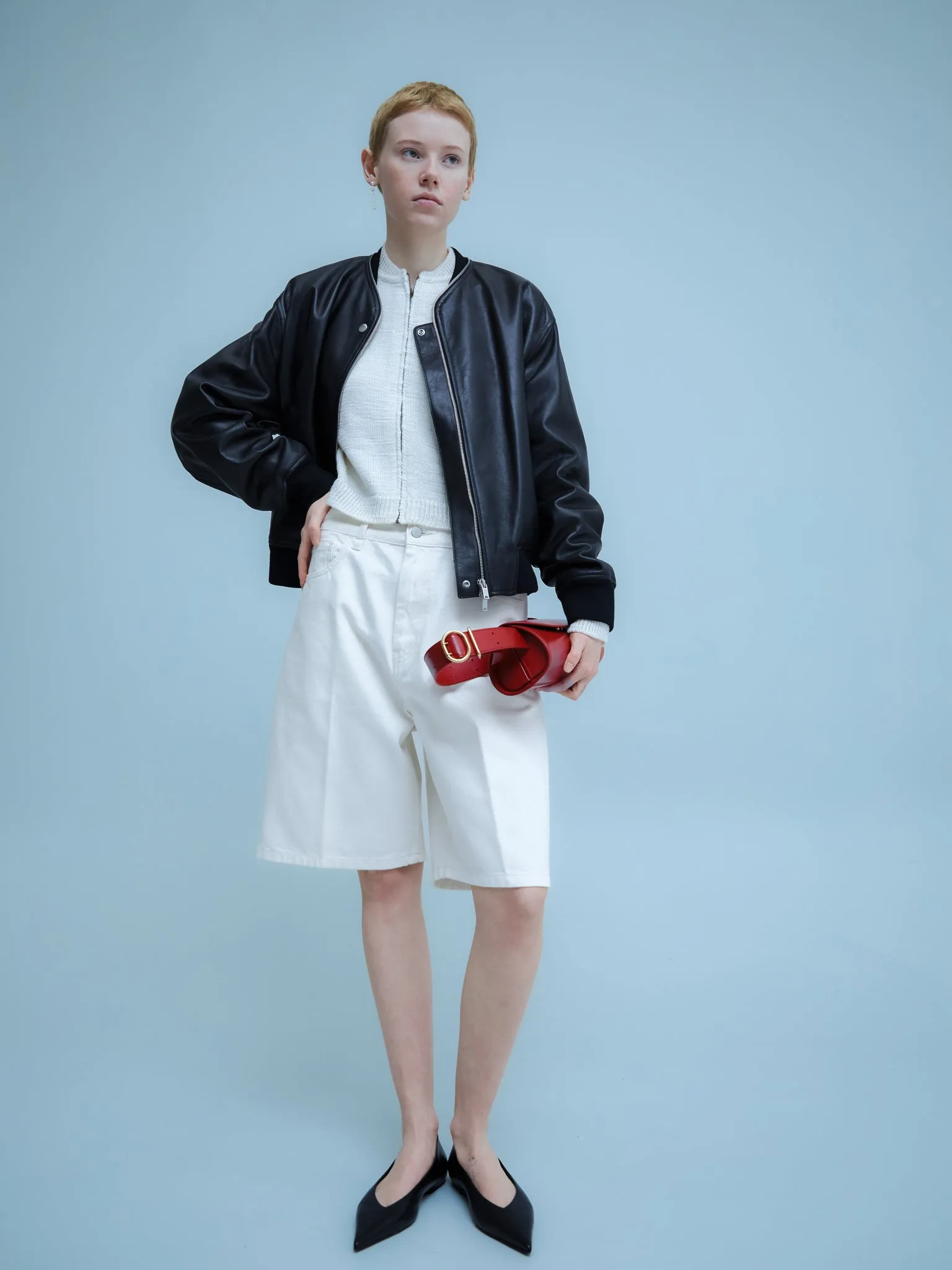 Knit Cardigan in Off White